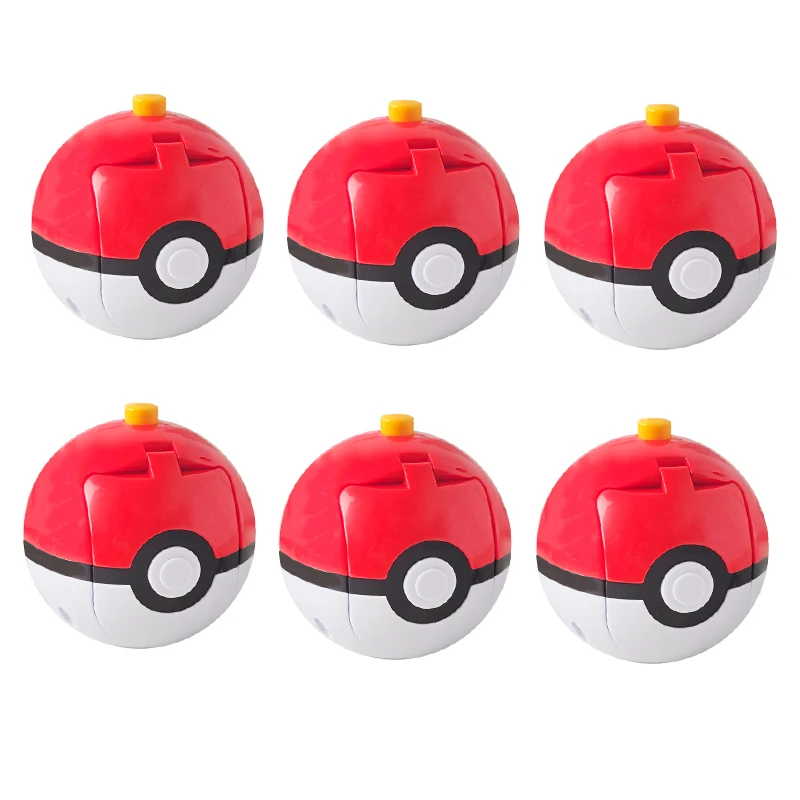 Shake Pokemon Spinning Top ball Action Figure Pikachu Charmander Squirtle Eevee Bulbasaur Gengar Elf Game Collect Toy kids Gift view 2