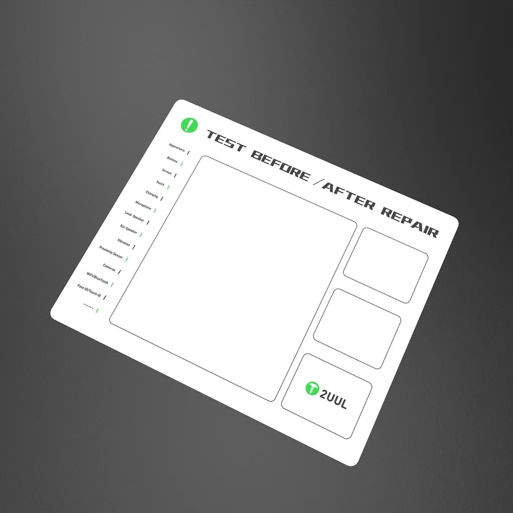 2UUL ST92 Magnetic Project Mat 300mm*250mm Multi-Functional large Magnetic Pad for Workshop PCB Repair Small Component Handling
