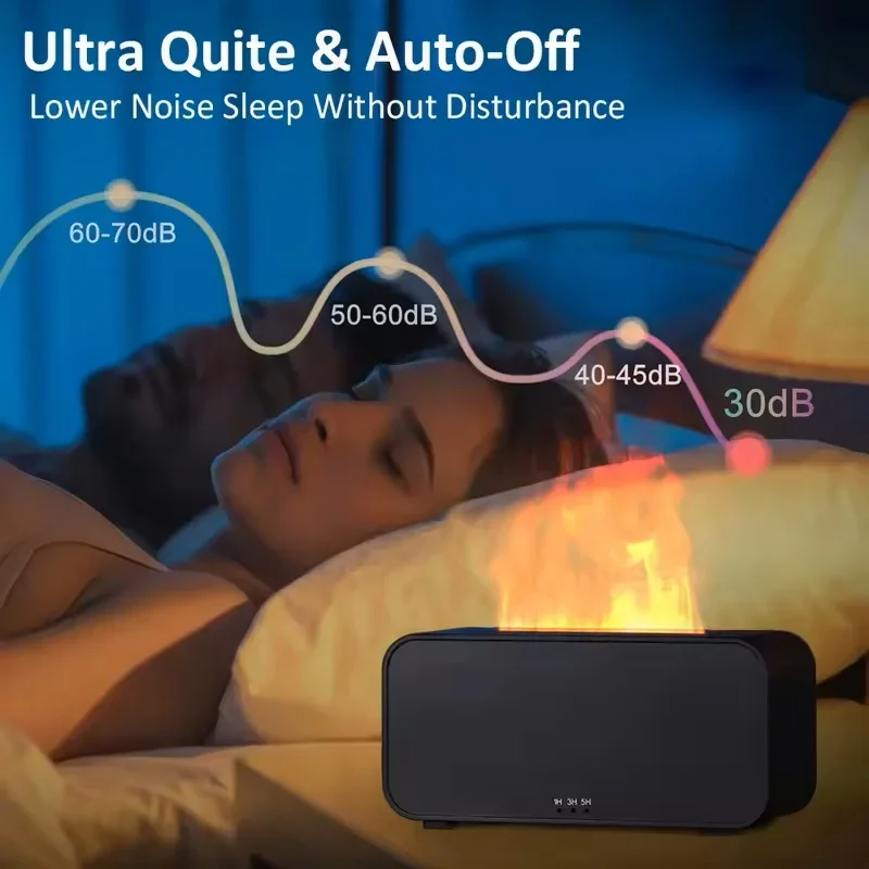  Xiaomi Aroma Humidifier Diffuser Essential Oils LED Humidifiers Mini Flame Automatic Fragrance Diffuser Home Humidifier