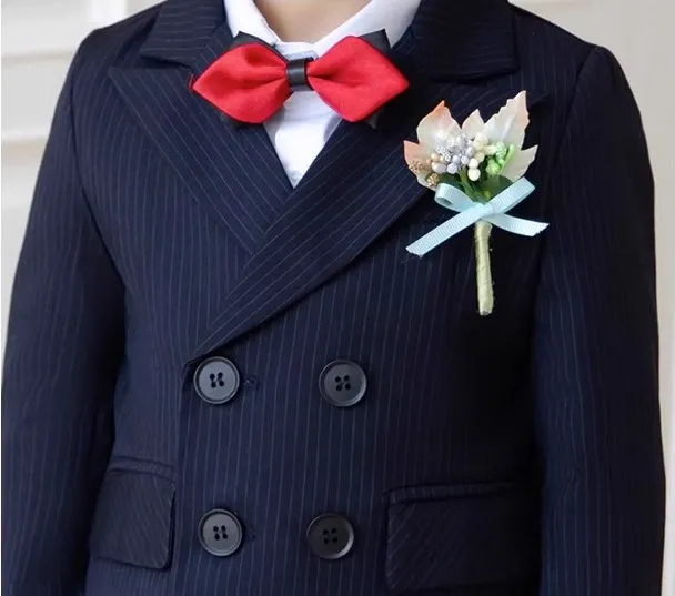 Children Elegant Wedding Suit Boys Formal Ceremony Tuxedo Dress Teenager Kids Photograph Blazer Piano Party Performance Costume