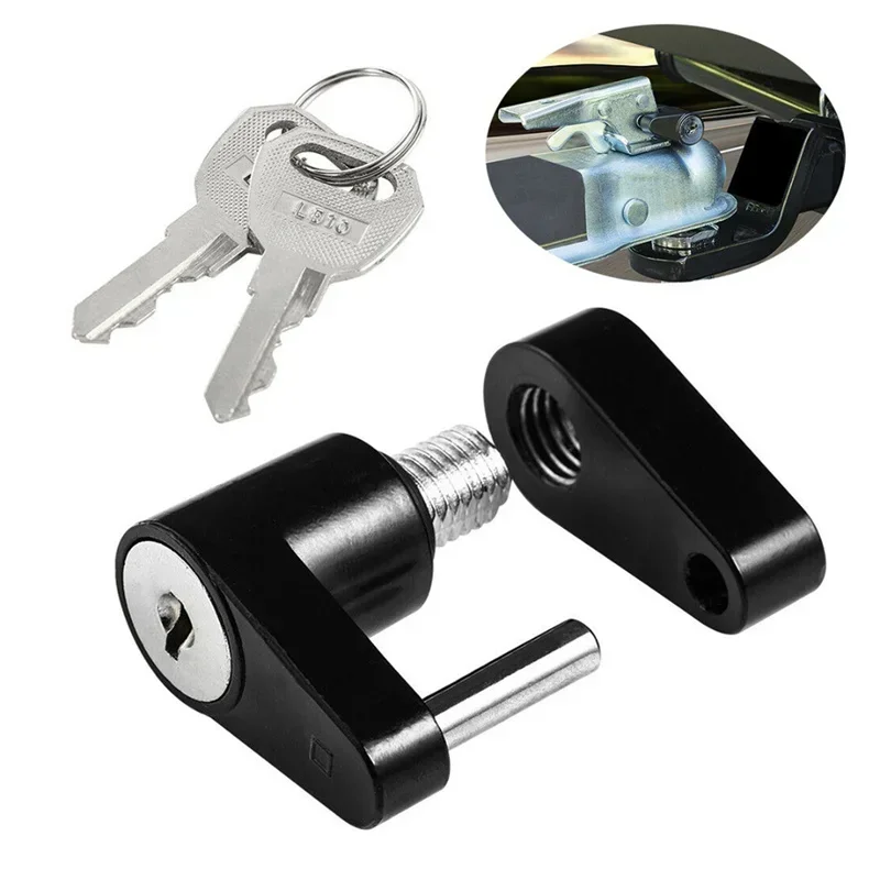 

1PCS Rust-resistance Anti-theft Trailer Hitch Lock Trailer Coupler Padlock Hook Lock Tongue Locks Hitch Security Protector