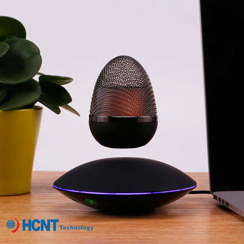 Magnetic Levitation Bluetooth Speaker, Living Room, Study, Bedroom Decoration, Atmosphere Lamp, Small Night Light UFO Shaped