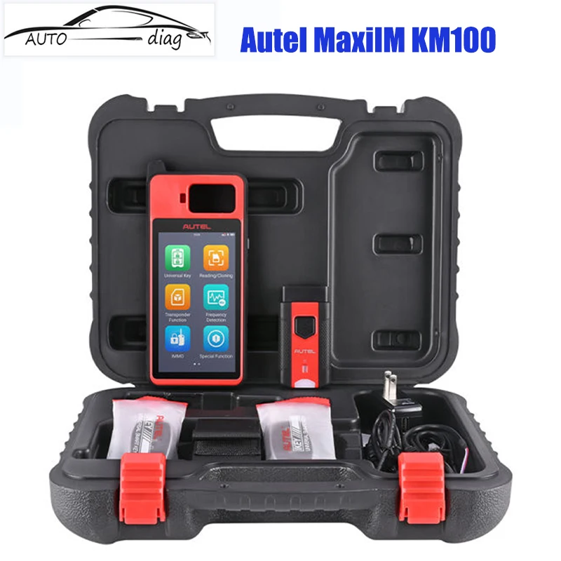 

Autel MaxiIM KM100 Key Fob Programmer Immobilizer Tool Key Creation IMMO Learning Chip Read/Write Cloning Frequency Detection