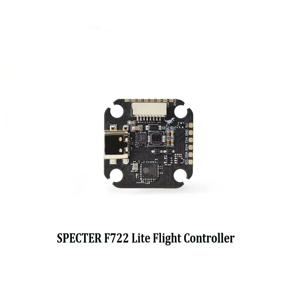HGLRC SPECTER F722 Lite Flight Controller Integrated with ICM42688 Gyro and ELRS 2.4G Receiver for RC FPV Racing Drone