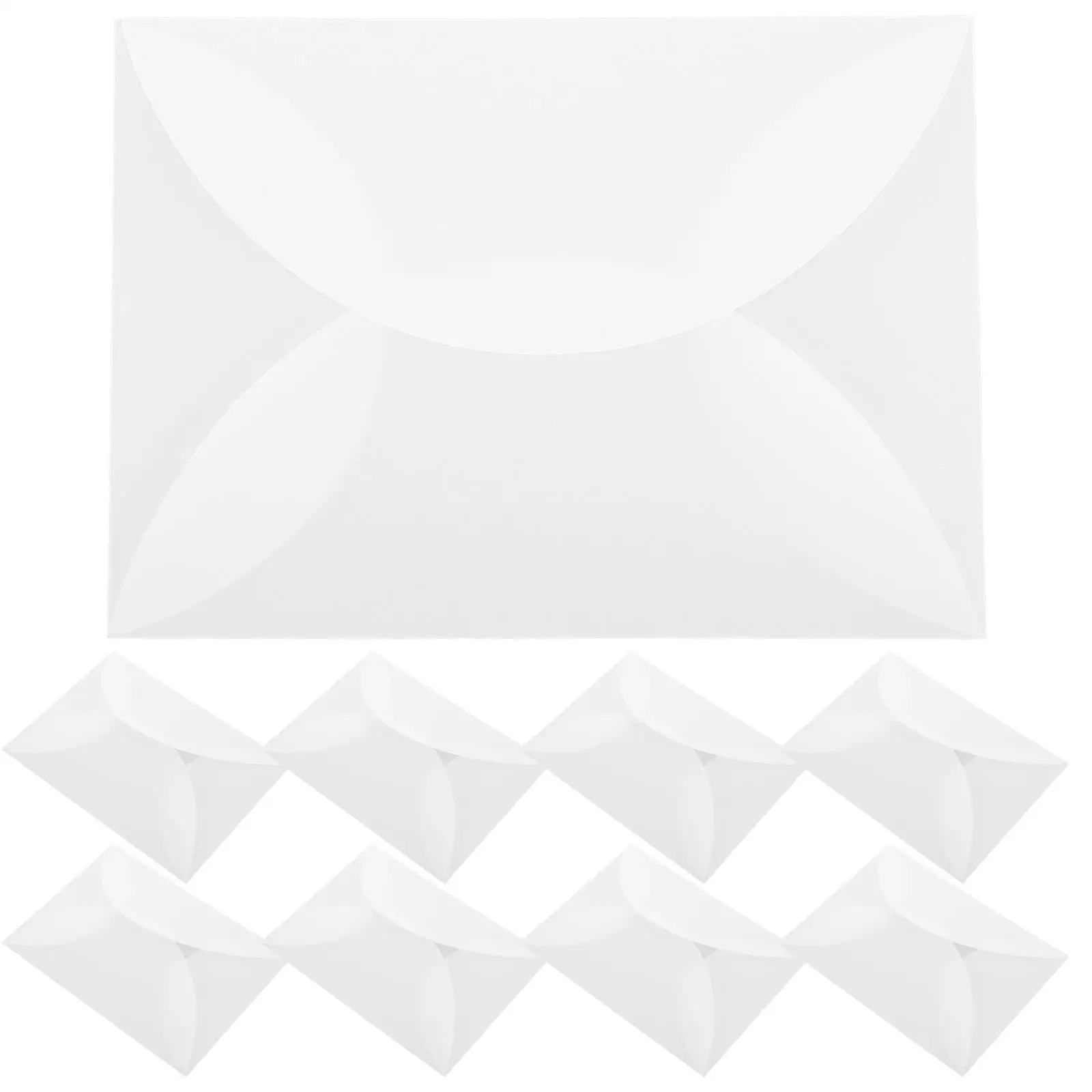 

10 Pcs Petal Shaped Envelopes 5x7 Blank Cards Gold Foil Translucent Paper Wedding Bridal Shower Party Invitations Envelopes
