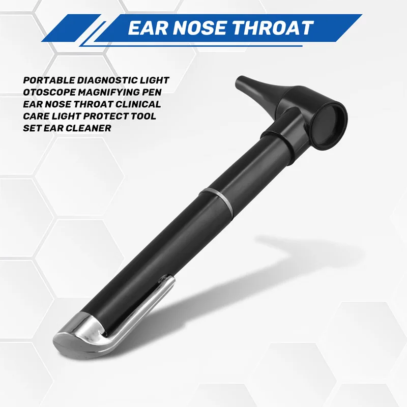 ポータブル診断ライト耳鏡拡大鏡ペン耳鼻咽喉臨床ケアライト保護ツールセット耳クリーナー