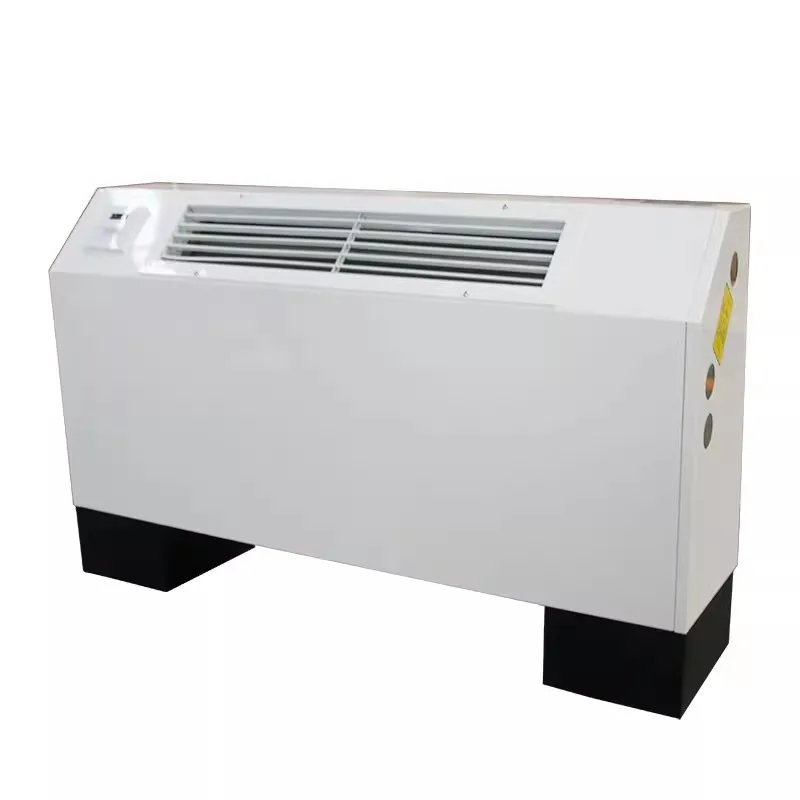 HVAC System 130mm Ultra Thin Air Conditioning Floor Standing Central Vertical Wall Mounted Exposed Type Fan Coil Unit