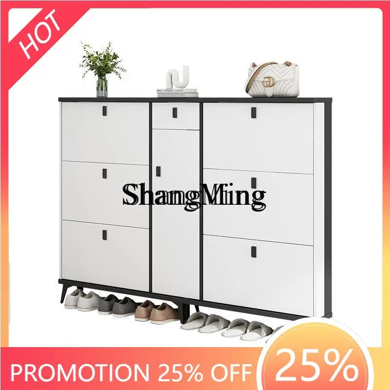 

CL ultra-thin tipping bucket shoe cabinet, large-capacity storage in the entrance hall, simple household door