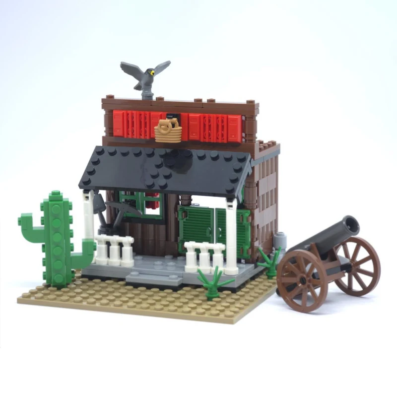 City Street View Model MOC Building Bricks City General Store Modular Technology Children Holiday Gifts Assemble Toys Suit