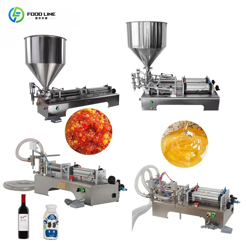 Hot Sale Semi-Automatic Filling Machine For High Viscosity Sauce Paste Glue Gel Quantitative Filling
