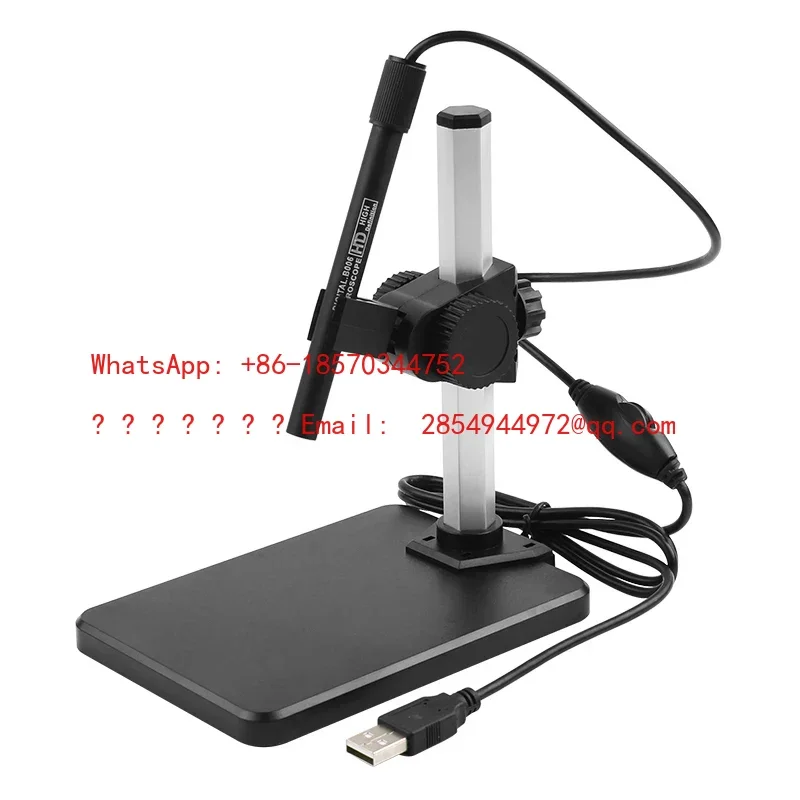 

USB Electronic Magnifying Glass, 600x Pen Type High-definition Digital Electron Microscope, All Aluminum Lens for Photography