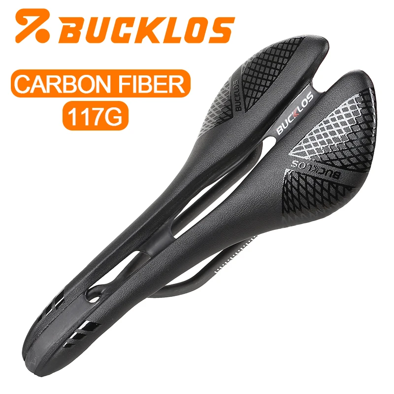 

Велосипедное седло BUCKLOS из карбона, сверхлегкое, 117 г, подушка для сиденья из карбонового волокна, для шоссейного велосипеда, 280*130 мм, седло для MTB