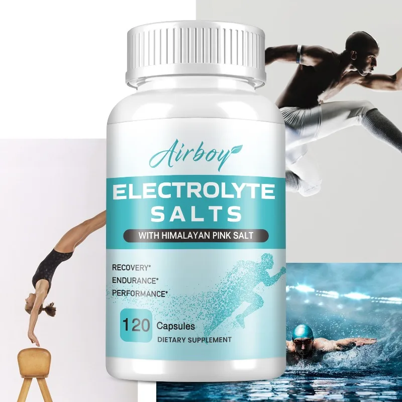 Electrolyte Salts Capsules - Reduce Muscle Cramps, Promotes Muscle Growth and Recovery, Electrolyte Balance, and Hydration