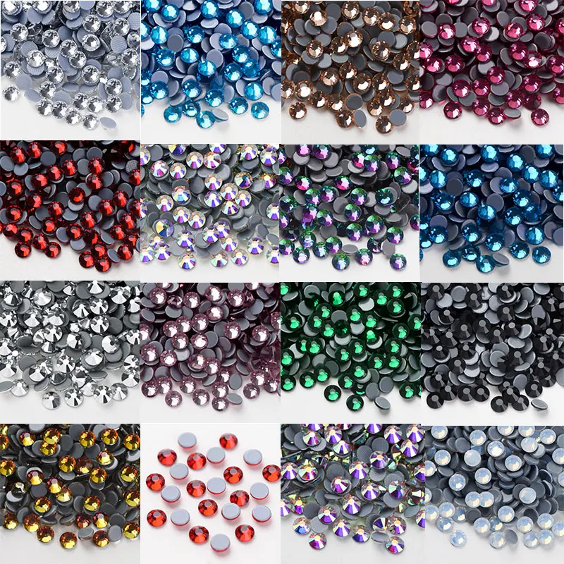 DIy Ss6,ss16,ss20 Ss30 Black Rhinestone DMC Iron on Rhinestone/Hot Fix Crystal Rhinestones Strass Sewing & Fabric Garment Stones