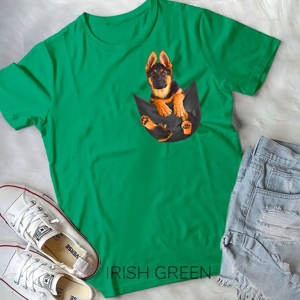 Pocket German Shepherd Puppy! Cute Dog Lover T-Shirt T-Shirt Unisex T-shirt