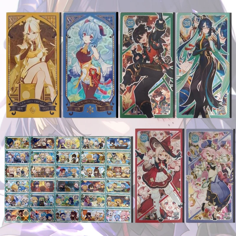 Vitality card Goddess Story R SR SSR card Nahida Ganyu Barbatos Yoimiya Albedo boy Toy collection Birthday Christmas gifts