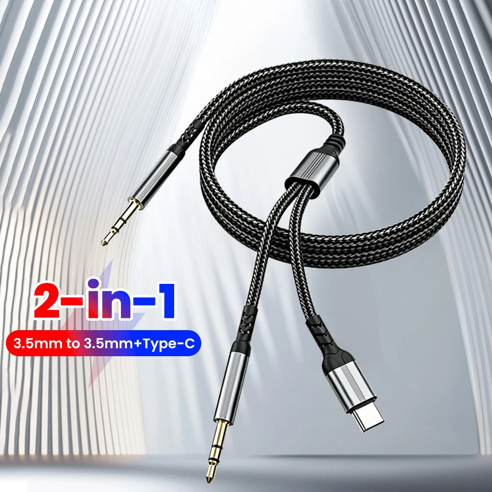 Nylon Woven Audio Extension Cable for Car Music Suitable for Speakers Amplifiers Desktop Speakers Digital Audio Lines