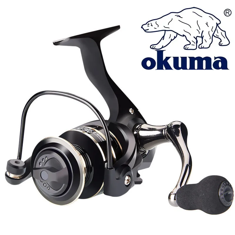 Nieuwste Okuma AC2000-7000 Vissen Reel Metalen Bal Grip Draaiende Haspel 5.2:1 Metalen Haspel Cup 12Kg Max Drag