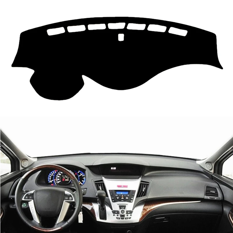 For Honda Odyssey 2009 2010 2011 2012 2013 2014 Dashboard Cover Mat Rug Anti-Slip Instrument Sunshade Protect Carpet Car Styling