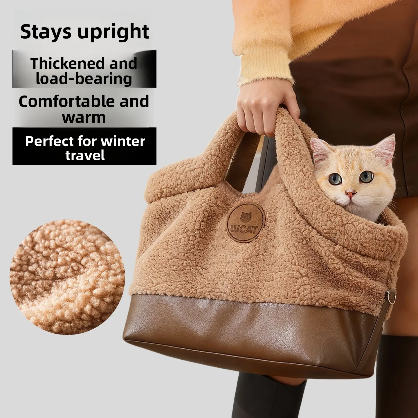 

Теплый переносной ветрозащитный легкий рюкзак-сумка для собак на осень-зиму для прогулок и путешествий