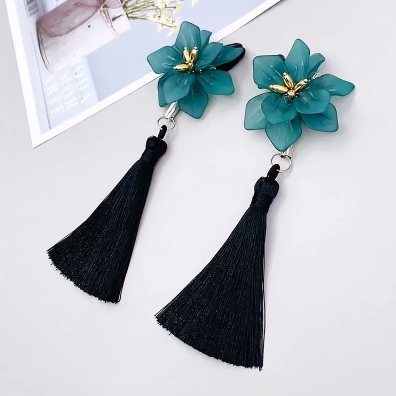 مقطع الحلمة الجنس مع زهرة ثلاثية الأبعاد وشرابة للنساء ، لعبة معدنية ، منتج الجنس ، زخرفة الثدي #4