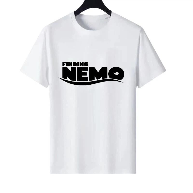 

Disney Finding Nemo Pattern Женская одежда с круглым вырезом для родителей и детей Свободный топ Женская дешевая футболка с короткими рукавами Мужские блузки