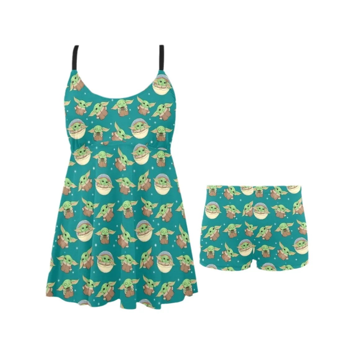 ملابس سباحة نسائية أوروبية وأمريكية جديدة لعام 2025، ملابس سباحة بيكيني كبيرة الحجم مدمجة