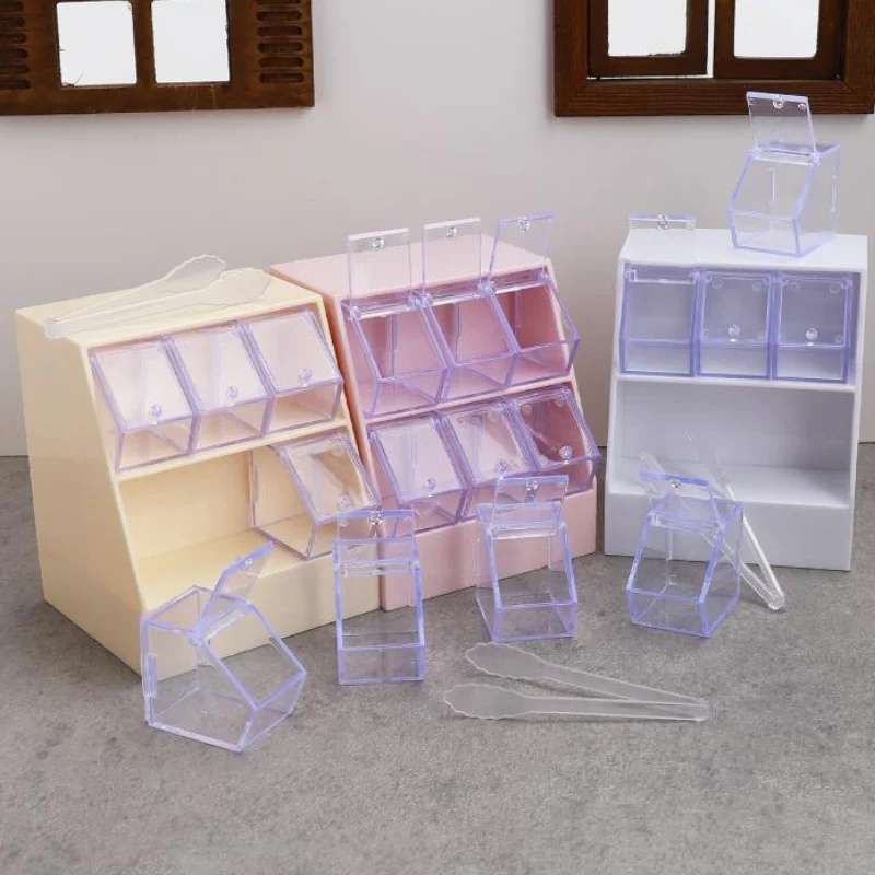🛒Dollhouse Simulation Candy Display Rack Drawer Cabinet Model Dollhouse Furniture Decoration Mini Supermarket Scene Ornament