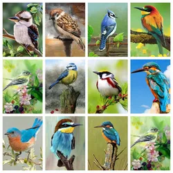 AZQSD Birds Diamond Embroidery Sale Animal Mosaic Needlework Full Round Drill Diamond Painting 30x40cm Home Decor Gift
