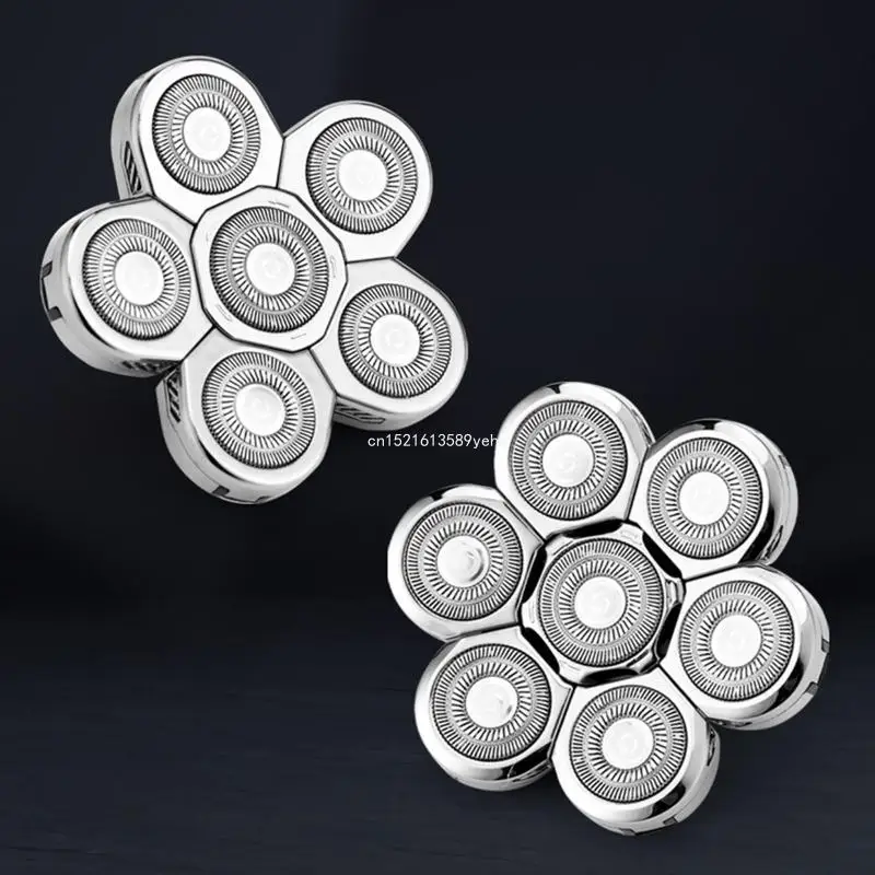 ผู้ชายเครื่องโกนหนวดไฟฟ้าเปลี่ยนหัว 6/7 สำหรับหัวใบมีดสำหรับผู้ชายเครื่องโกนหนวดเปียกและแห้งกันน้ำ Multi Dropship