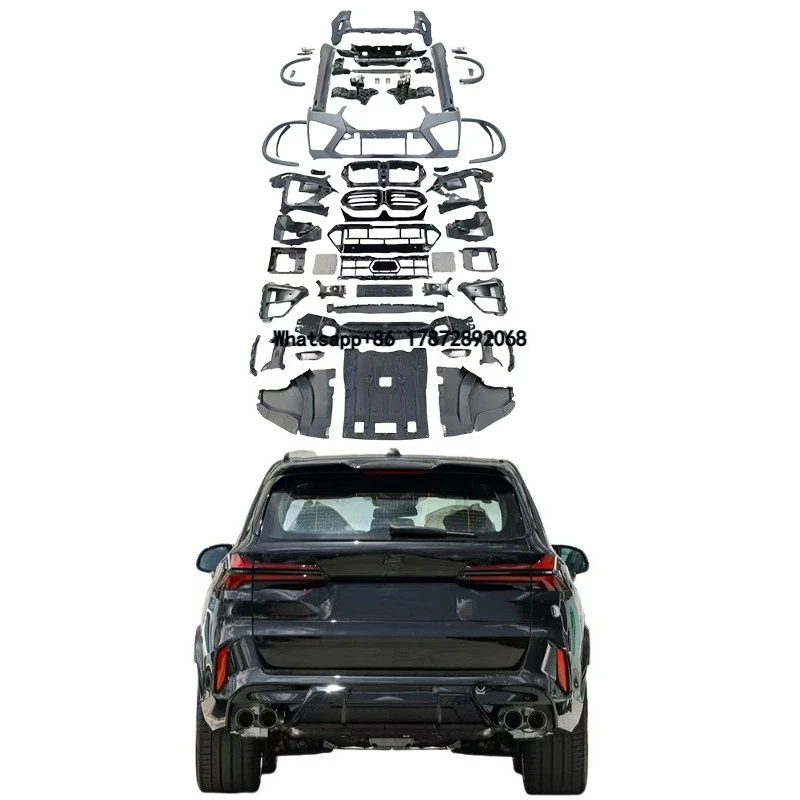 2024 Latest Car X5g05 Bumper for  X5 G05/18(2023+) Upgraded X5M Body Kit Front and Rear Bumper Side Skirt Grille