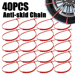 Winter Car Snow Chain Antiskid Car Motorcycle Outdoor Snow Tire Emergency Anti-Skid Tyre Chains Auto Accessories