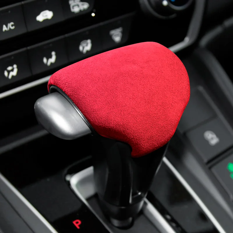 Alcantara Suede Car Gear Shift Knob Head Decorative Cover for Honda UR-V, Avancier, CR-V, BREEZE Accessories Interior Protection