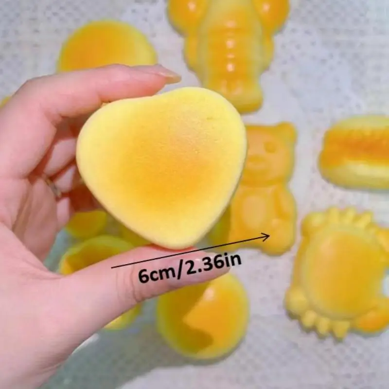 ★▲Soft Squishy Slow Rebound Bread Toy Realistic Simulated Squeeze Toy for Stress Relief Office Desk Fidget Toy for Adults Kids