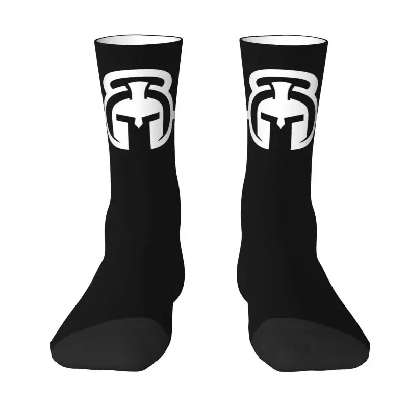 

Fashion Spartan Gym Logo Socks Women Men Warm 3D Printed Bodybuilding Fitness Muscle Sports Basketball Crew Socks