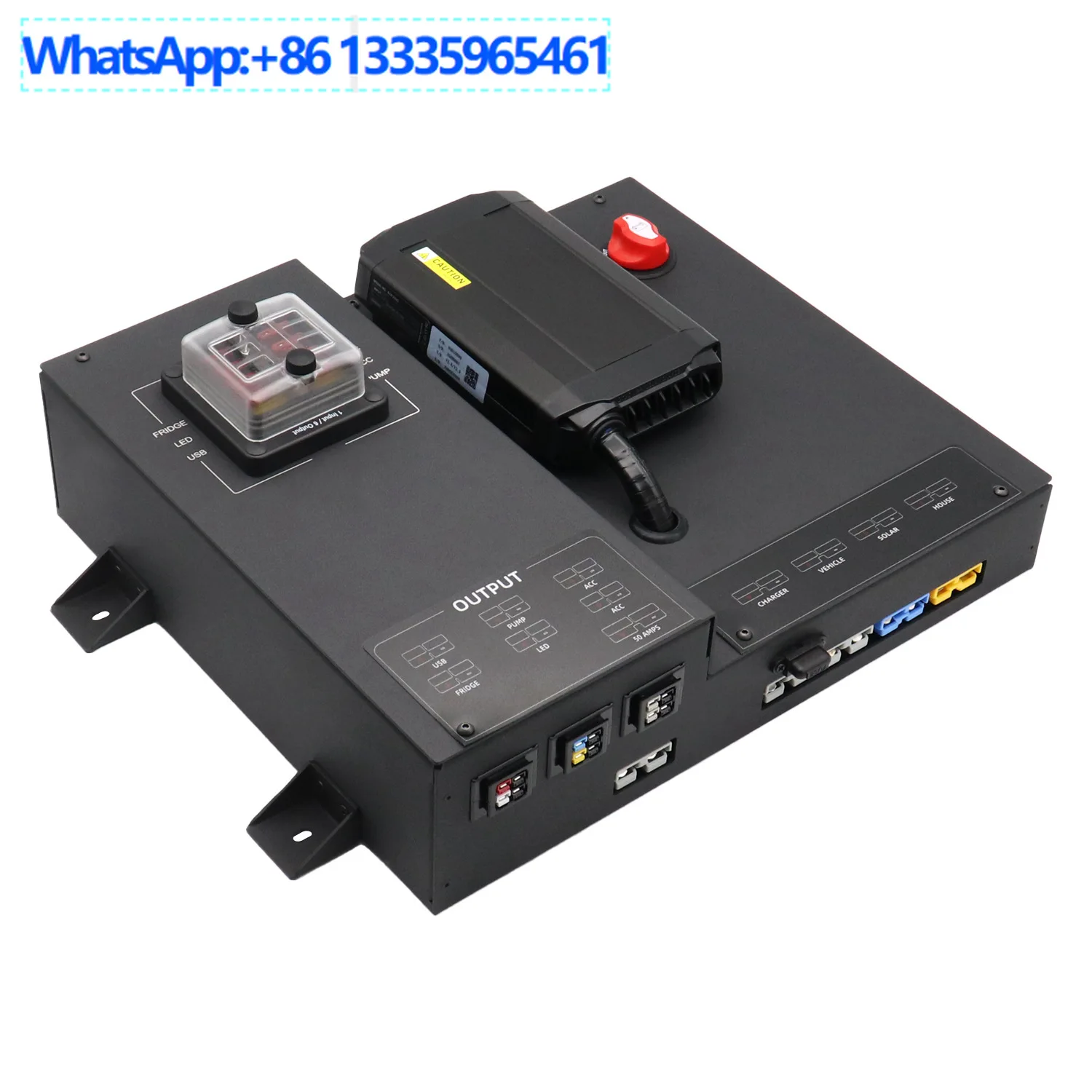 Multifunctional power distribution box, RV pickup truck modified driving charging and switch control system