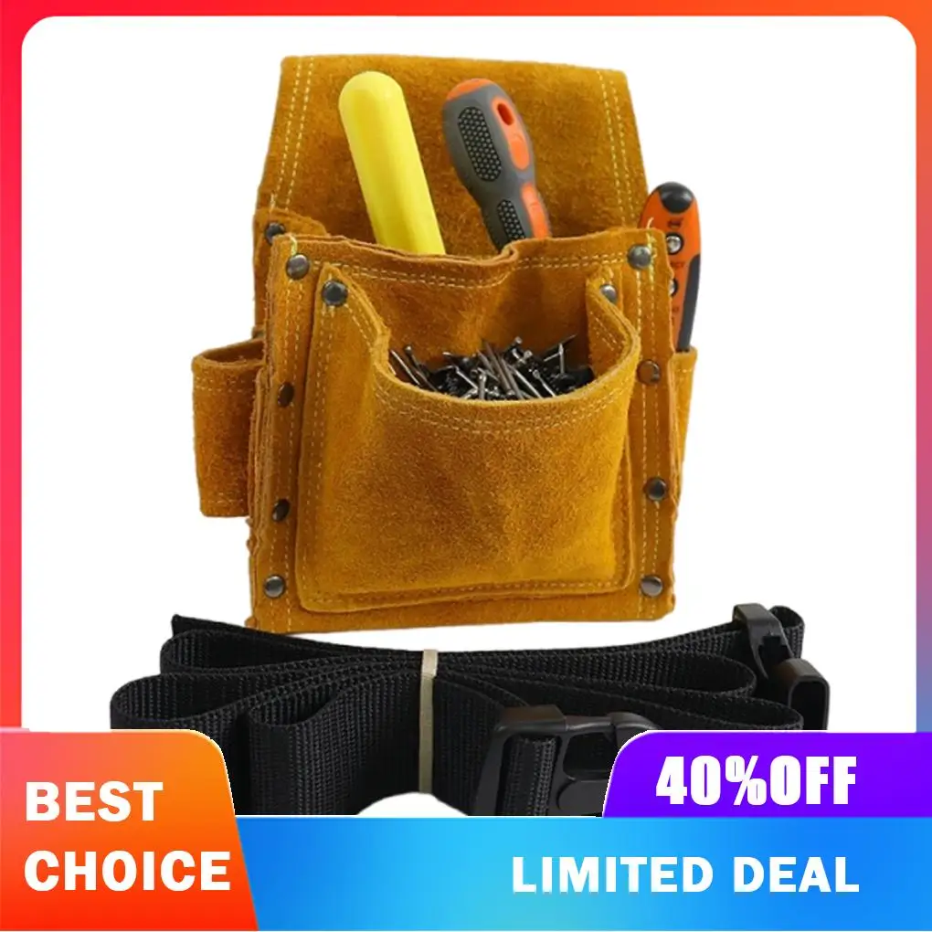 Entertainment Venue Must-Have Large Capacity Tool Belt With Easy Storage Carpenter Pouches For Construction B0DQGRG4HP