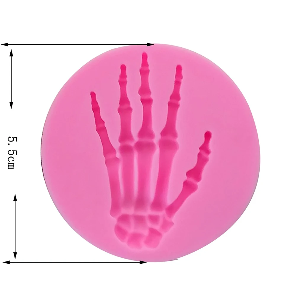 Halloween Sshaker Bits Silicone Mold Resin Casting Mold For candy Fondant Cake Moulds Embellishment  Decoden Epoxy Nail Art