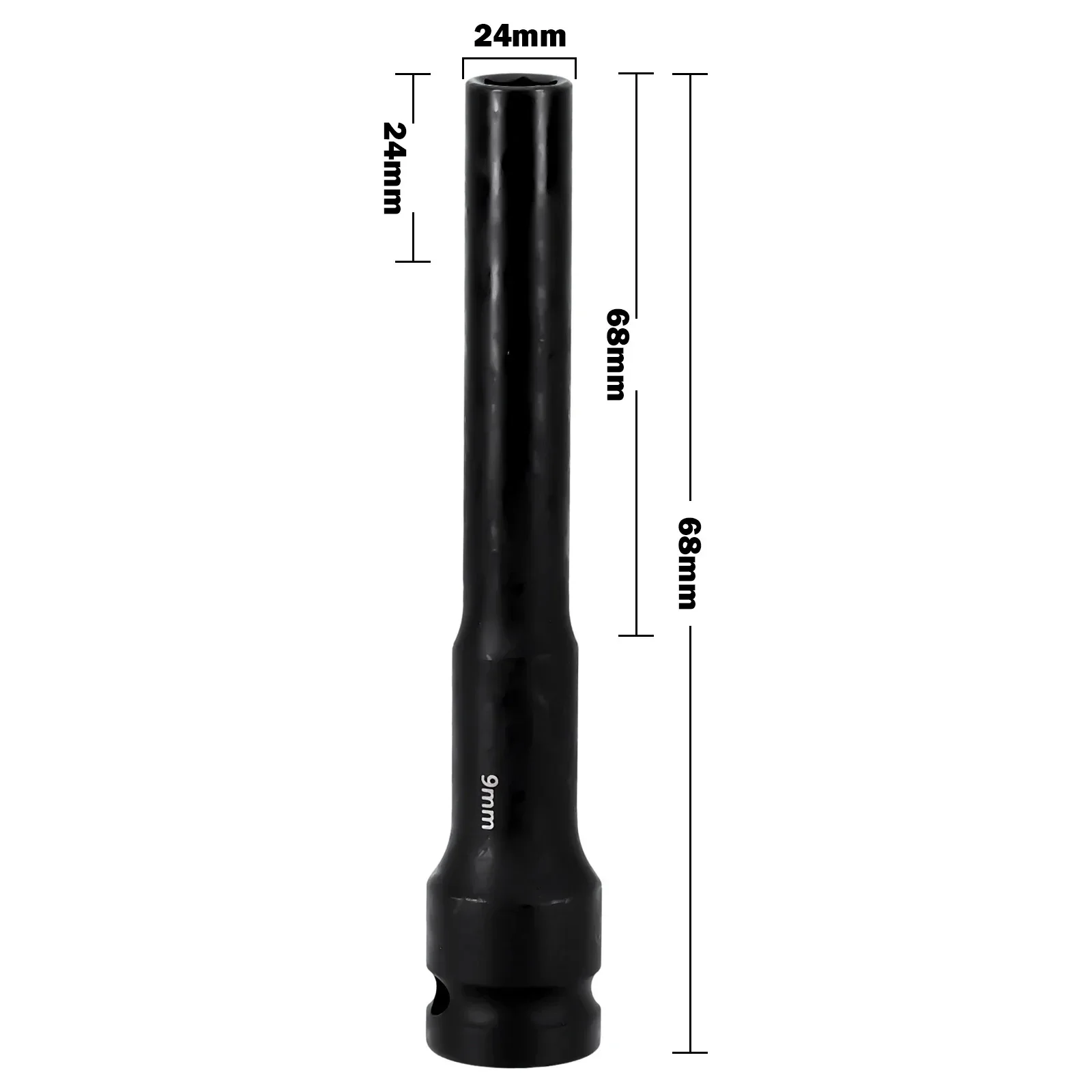 Llave de impacto de 8-24mm, adaptador, convertidor, herramientas de extracción de neumáticos, 1/2