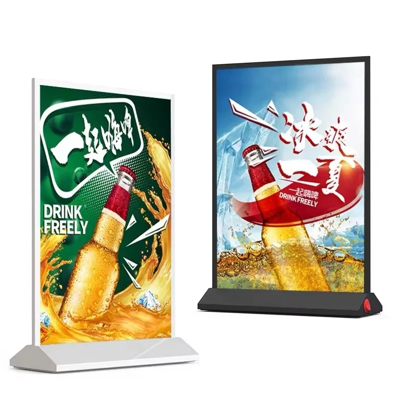 

A4 A5 Rechargeable Advertising Slim Led Light Boxes Table Stand Menu Display Bar Store Restaurants