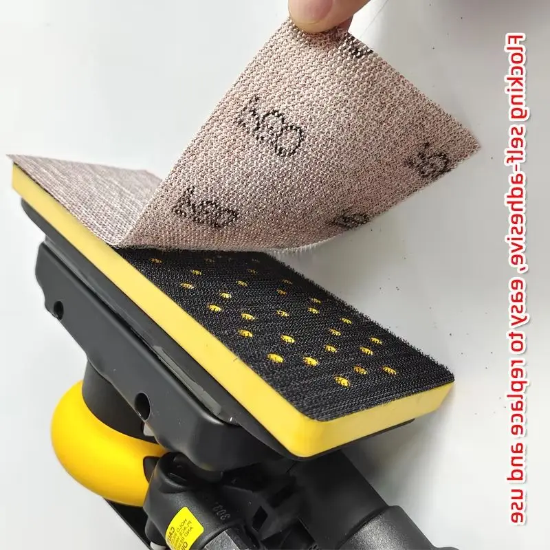 ATPRO 70*198 Rectangular Dust-free Back Velvet Mesh Sandpaper Is Suitable For MIRKA  Nylon Cloth Dry For Car Polishing