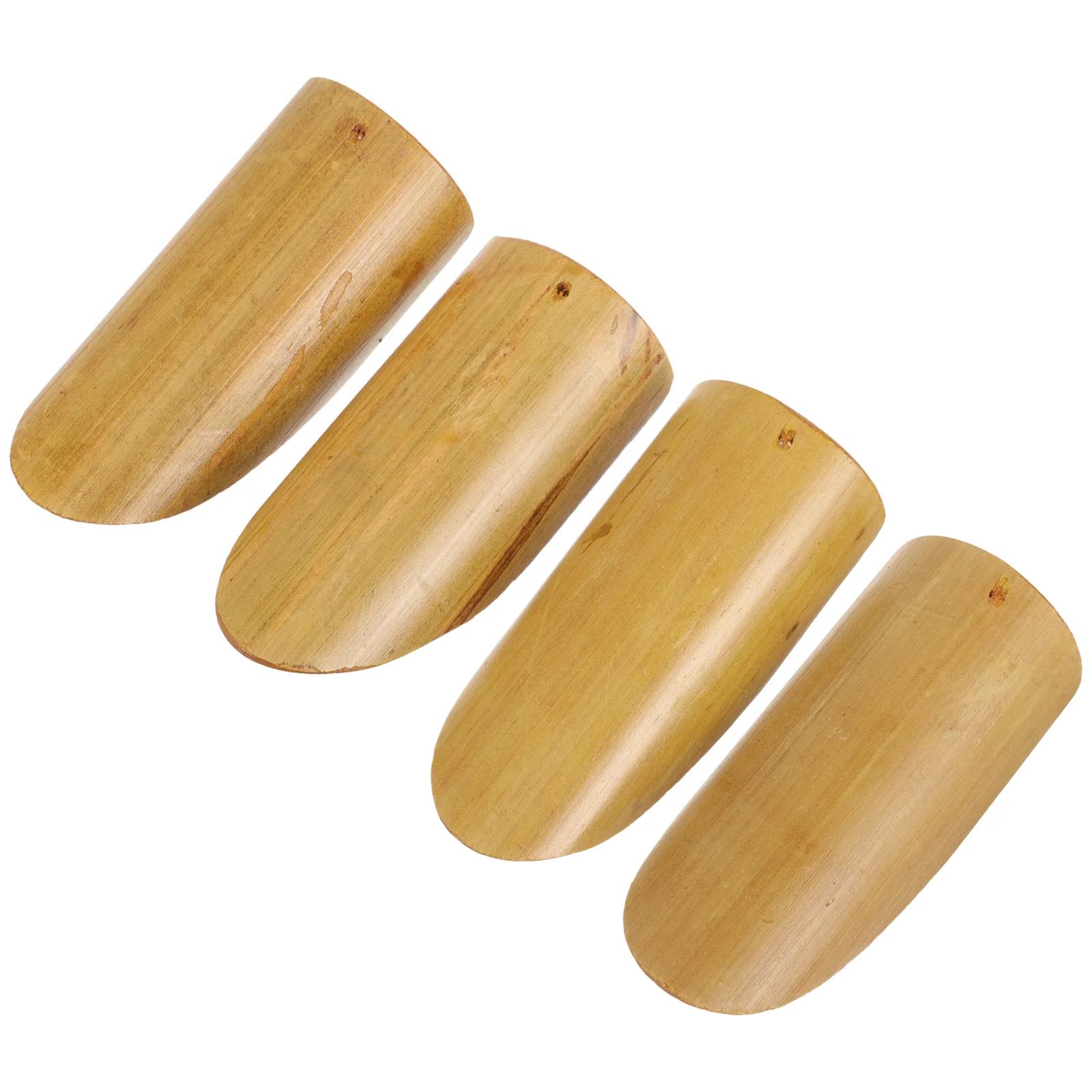 4 pçs bambu artesanal sinos de vento diy suprimentos para fora presente artesanato fazendo material windchime