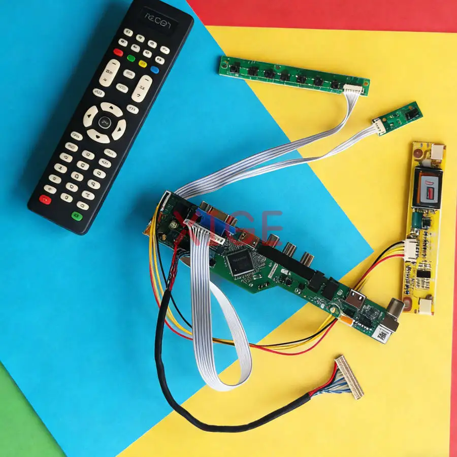 

Плата контроллера экрана, совместимая с M185B1 LTM185AT02 MT185GW01 LTM185AT01, 30-контактный LVDS, 1366*768, USB+AV+VGA+HDMI, 1366x768, комплект 2CCFL