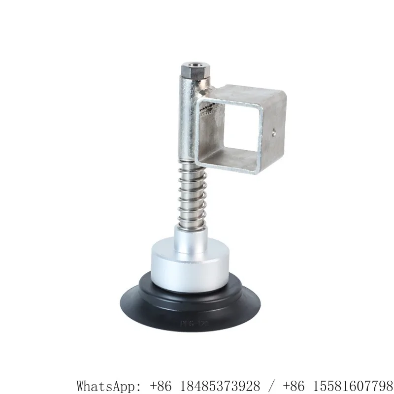 PFG Robotic Vacuum Suction Cup Assembly Rubber Pad M30 Fitting Aluminum Square Tube Connecting Rod for Industrial Handling