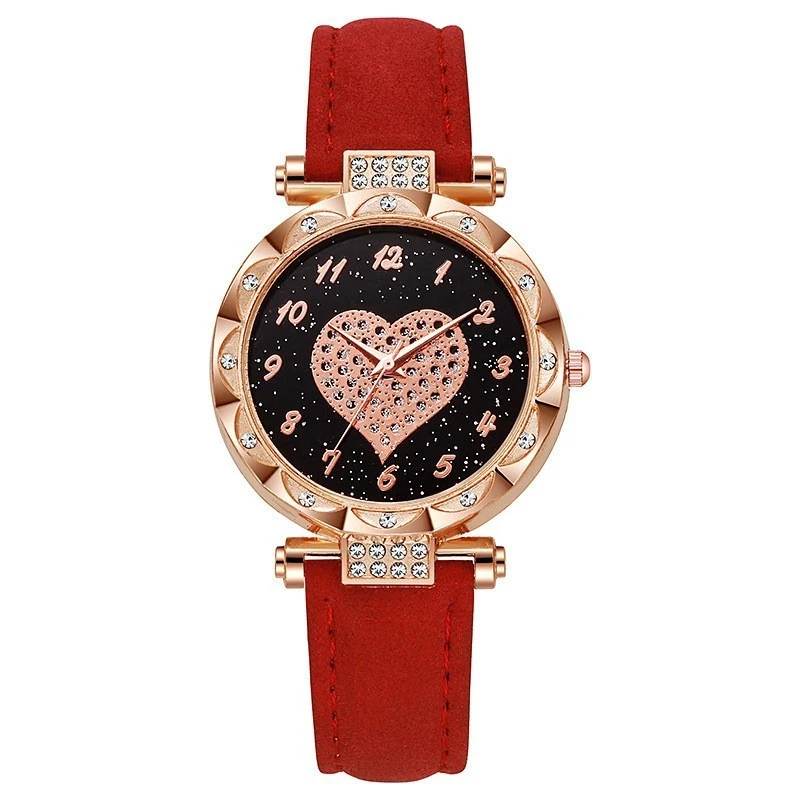 Women Watches Fashion Big Heart Casual Decorative Dial Quartz Watch Female Popular Classic Sports Wristwatches（Without Box）2026
