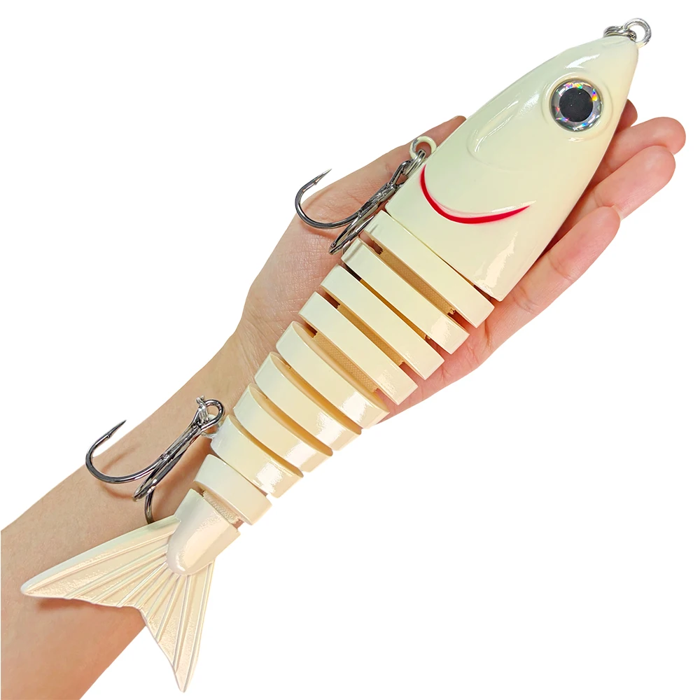 LUHANGT 240mm Angelköder Madness Swimbait Großer Köder Meeresangeln Harter Köder 11-teilig Riesiger Mehrteiliger Köder – Detail 8
