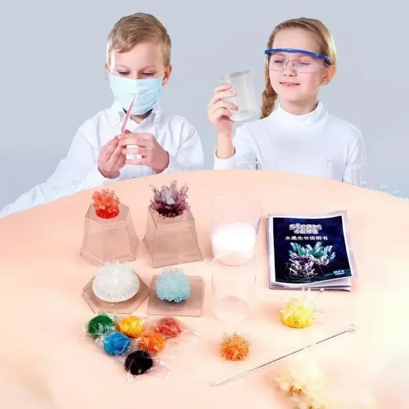 Magics Crystal Growing Kit Decoration Glass Crystal Science Experiments Puzzle And Stress Relief Kids Toy Educational Stimula