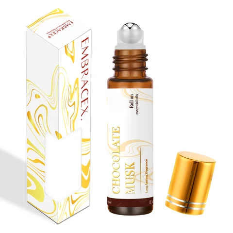 10ml Chocolate Musk Roll On Essential Oils Fragrance Long Lasting Roll-On Essential Oils Gifts aromatherapy perfume Car