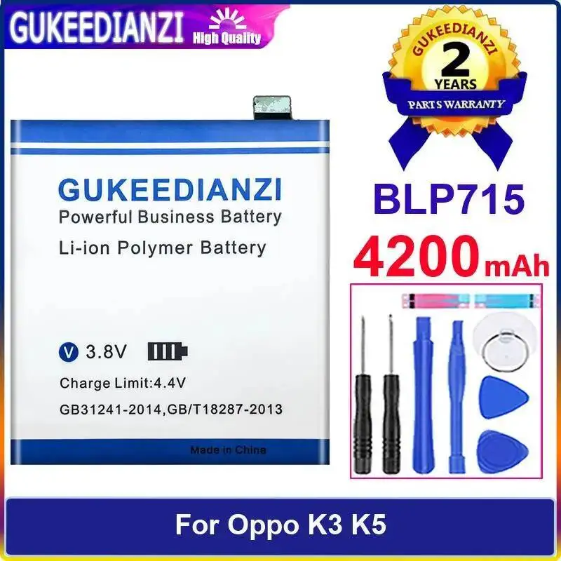 

Long-Lasting BLP715 4200Mah Mobile Phone Battery For Oppo K3 K5