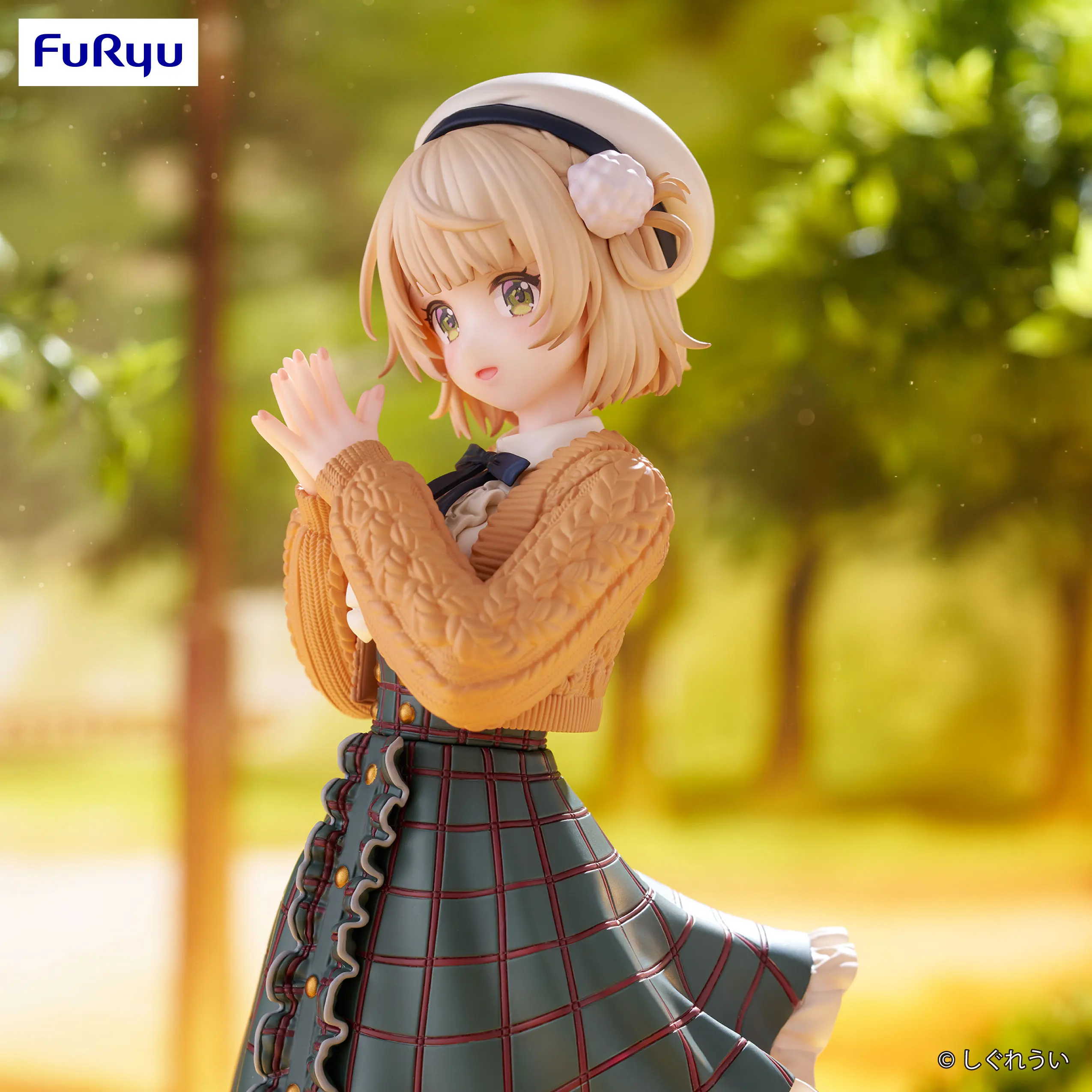 متوفر في المخزون FuRyu Trio-Try-iT TTI Virtual YouTuber VTuber Shigure Ui سطح المكتب دمية لطيفة شخصيات كرتونية ألعاب نموذج PVC قابل للجمع